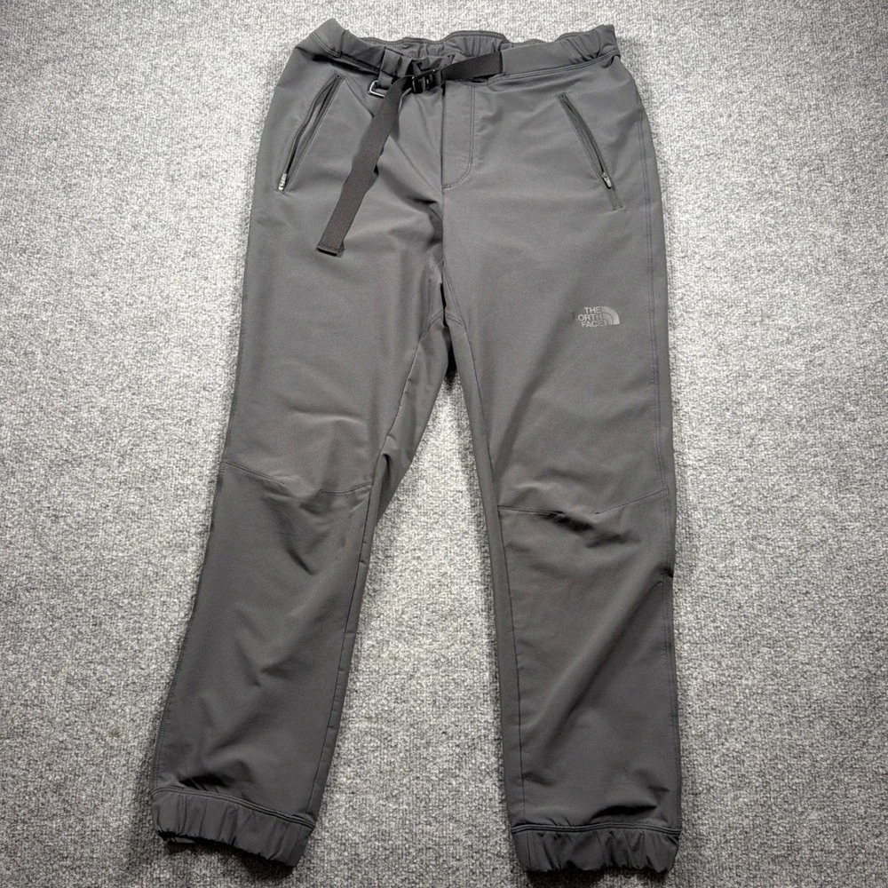 The North Face Paramount Pro Pants Men M 32x28 Grey Charcoal FlashDry-XD Belted